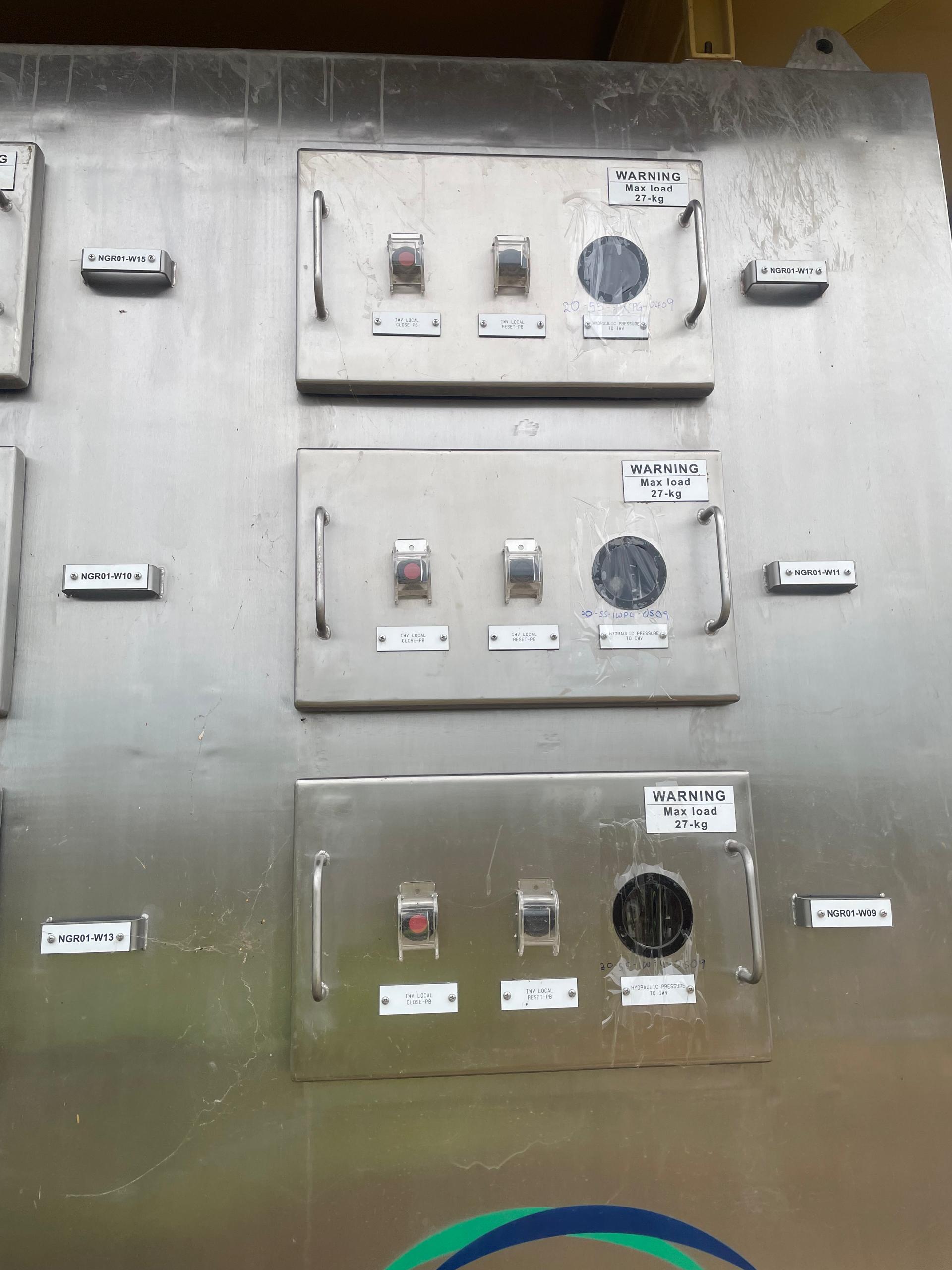 Industrial machine and control panel