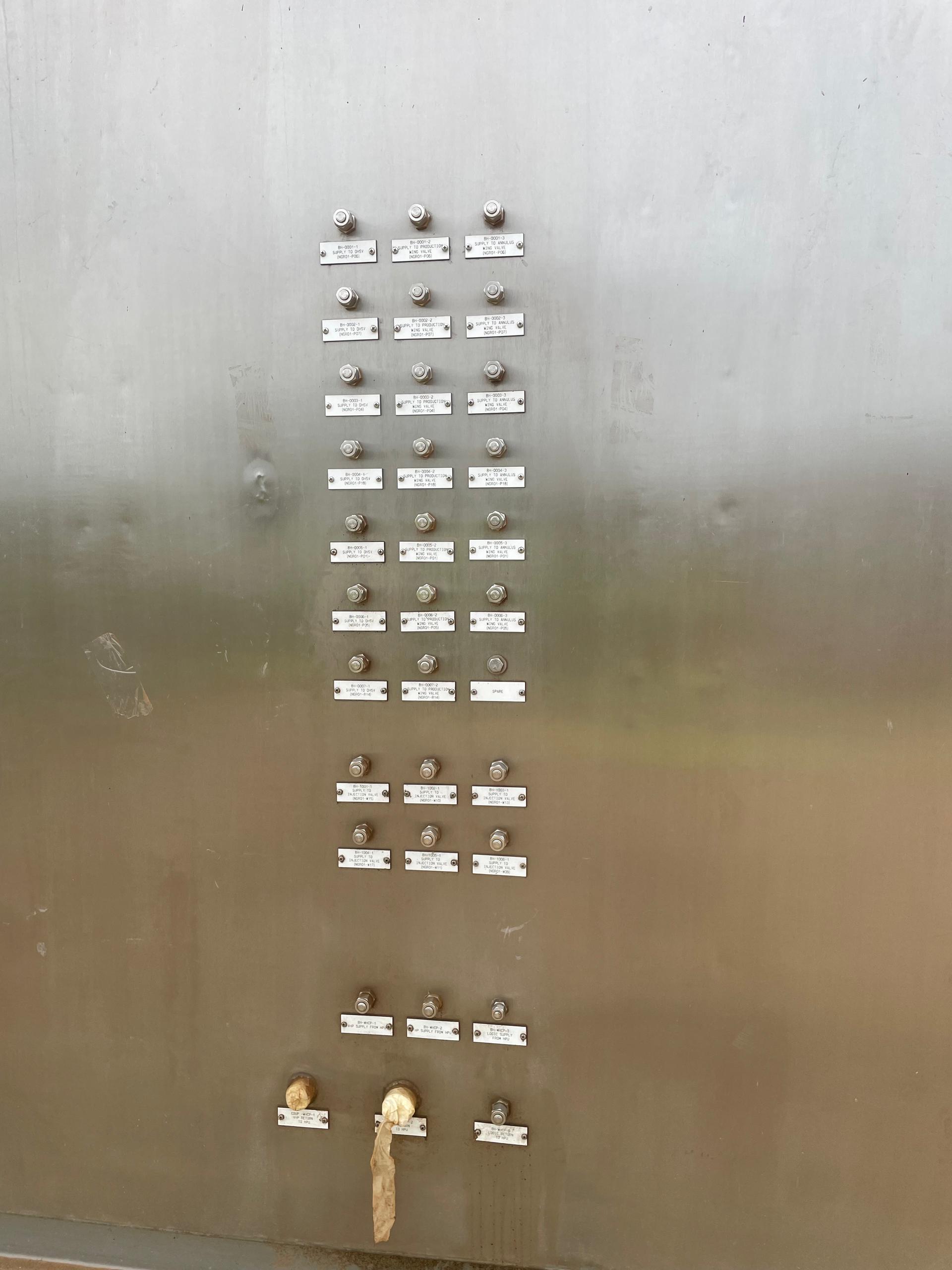 Electrical power control and monitoring panel